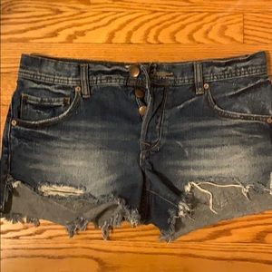 Free People, Jean Shorts, 27 , Low rise